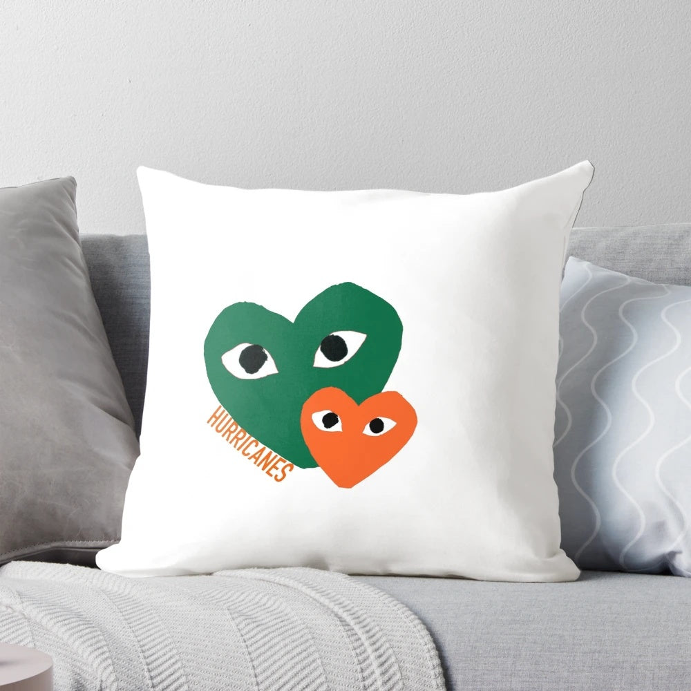Miami University Pillow with Hurricanes Logo