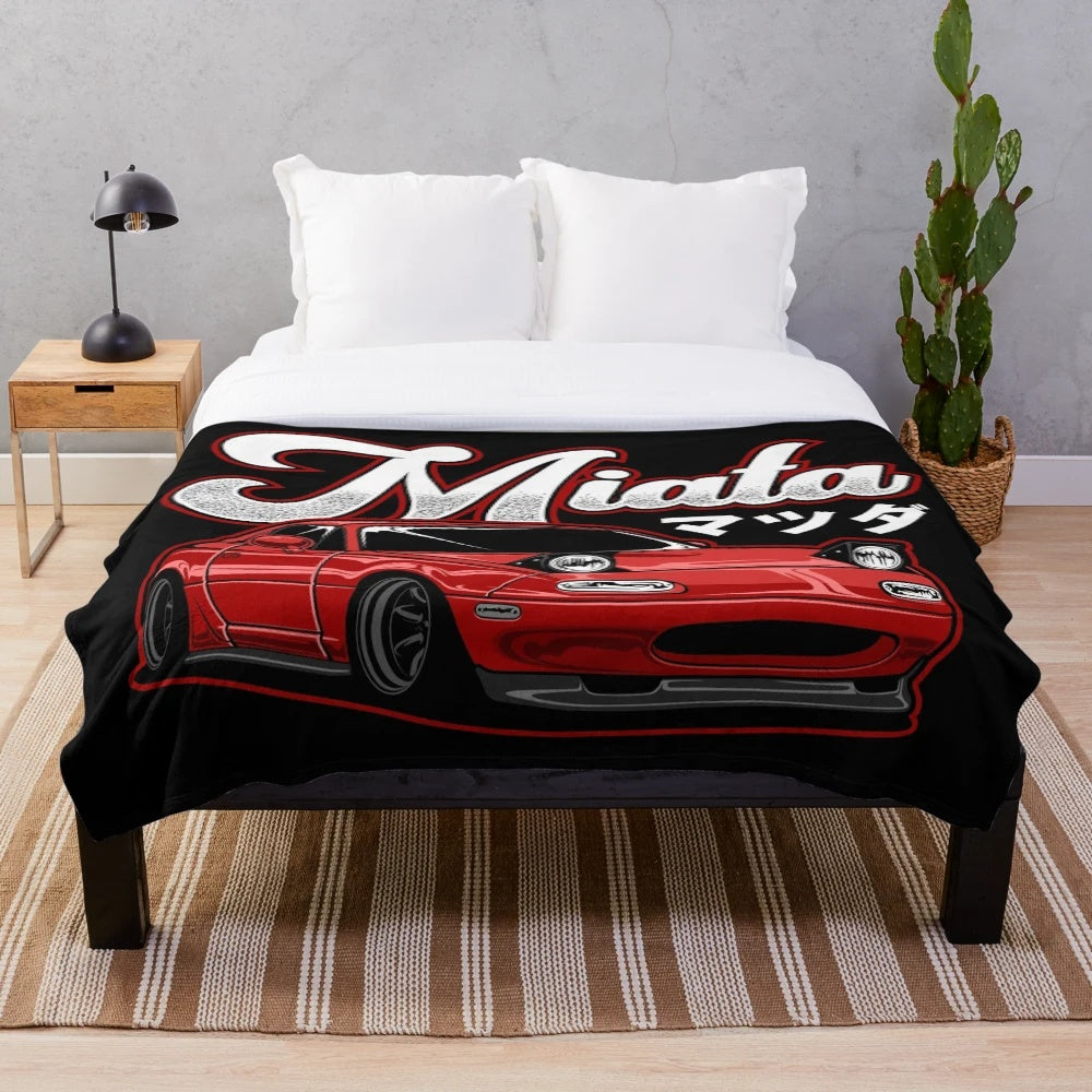 Miata MX-5 Inspired Plush Blanket
