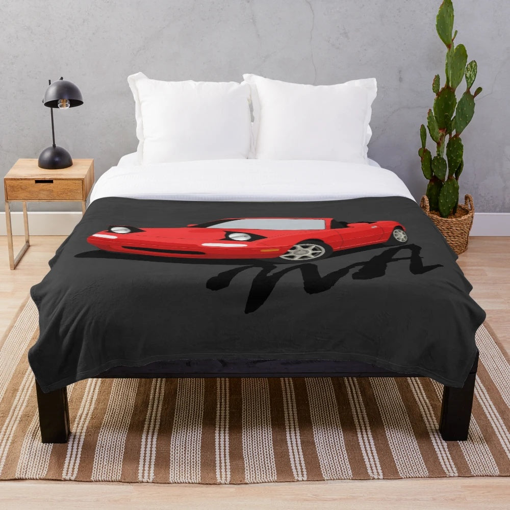 Miata NA inspired plush blanket