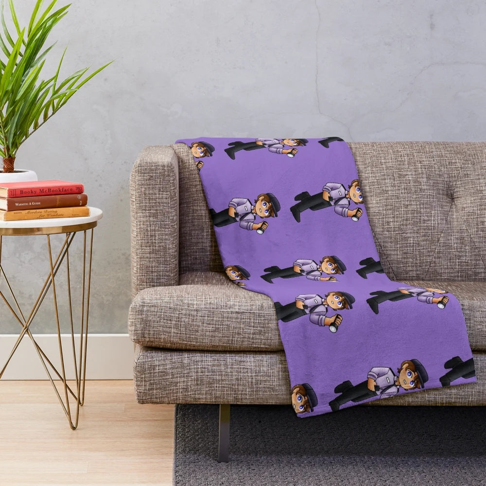 Michael Afton inspired plush blanket with Five Nights at Freddy's design