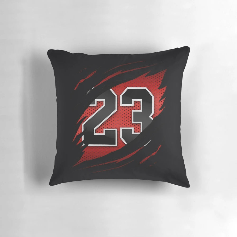 Michael Jordan #23 Basketball Pillow, Soft and Plush Sports Home Decor