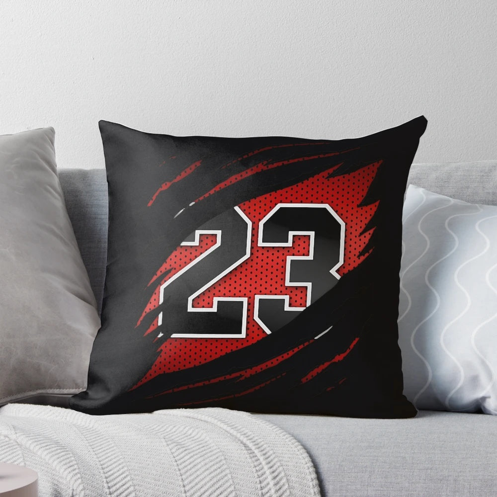 Michael Jordan #23 Basketball Pillow, Soft and Plush Sports Home Decor