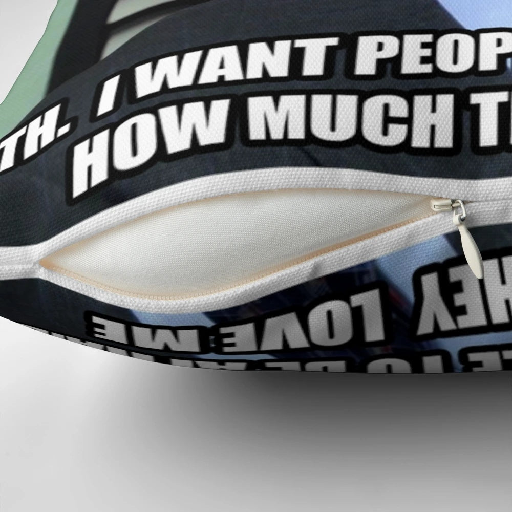 Michael Scott The Office Pillow featuring a quote from the popular TV show