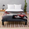 Michel Schumacher inspired plush blanket for Formula 1 and racing fans