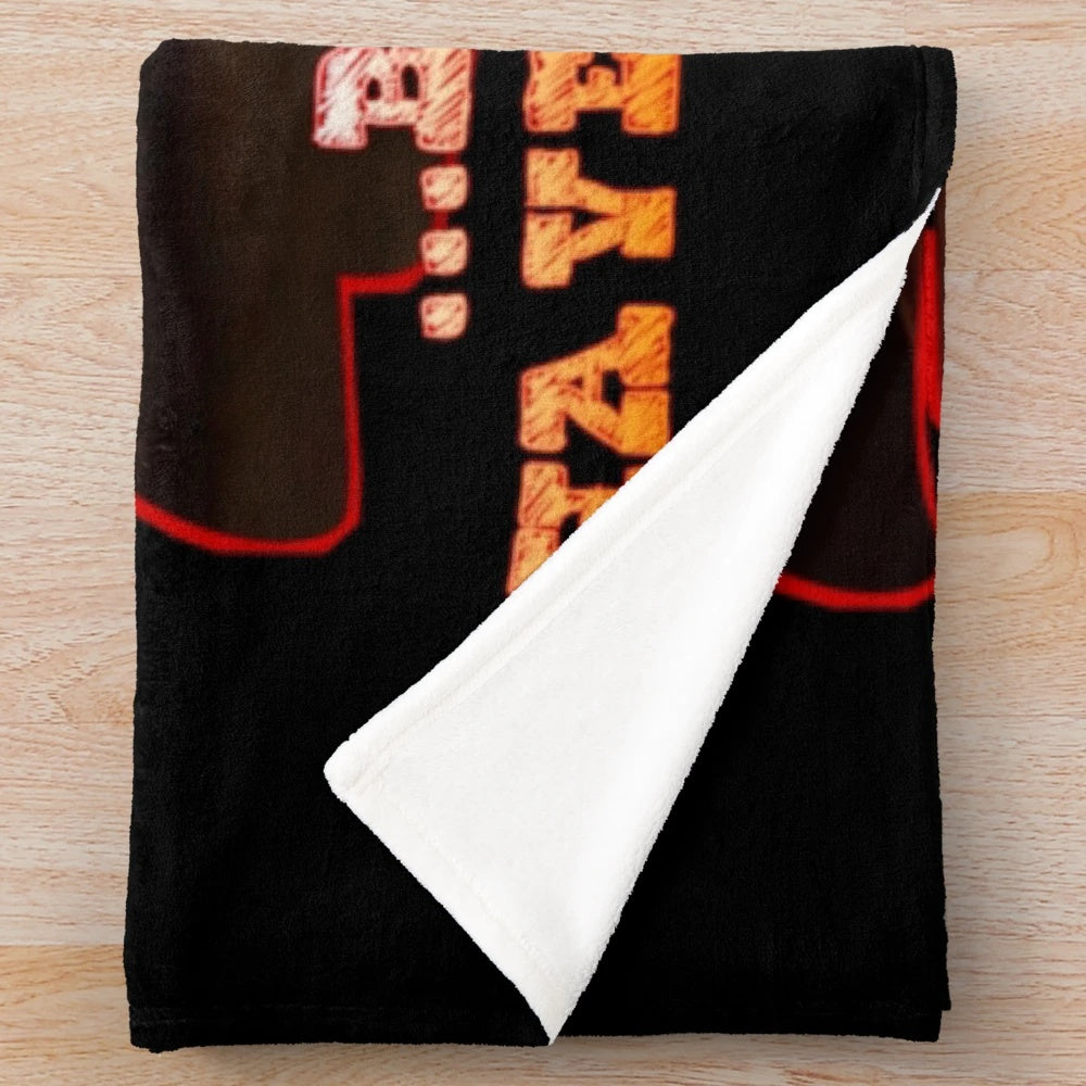 Wolf Creek inspired Mick Taylor plush blanket with digital pop art design