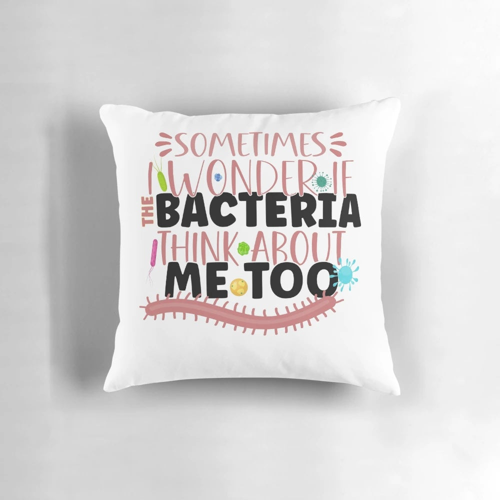 Microbiologist Microbiology Lab Staph Biology Pillow with Petri Dish and Bacterial Culture Design