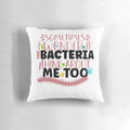 Microbiologist Microbiology Lab Staph Biology Pillow with Petri Dish and Bacterial Culture Design