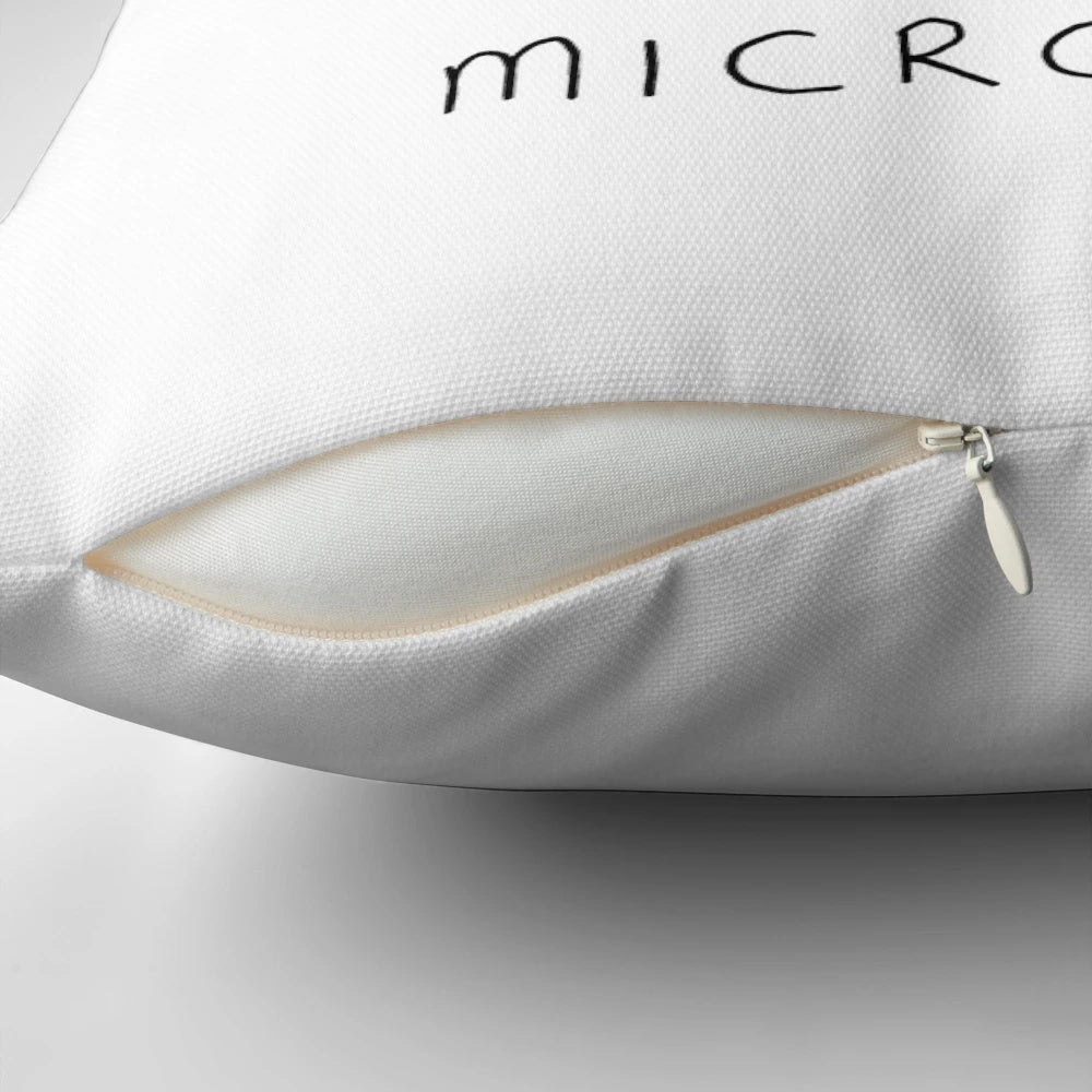 A soft, plush pillow in the shape of a microglia, a type of brain cell, perfect for neuroscience and biology lovers.