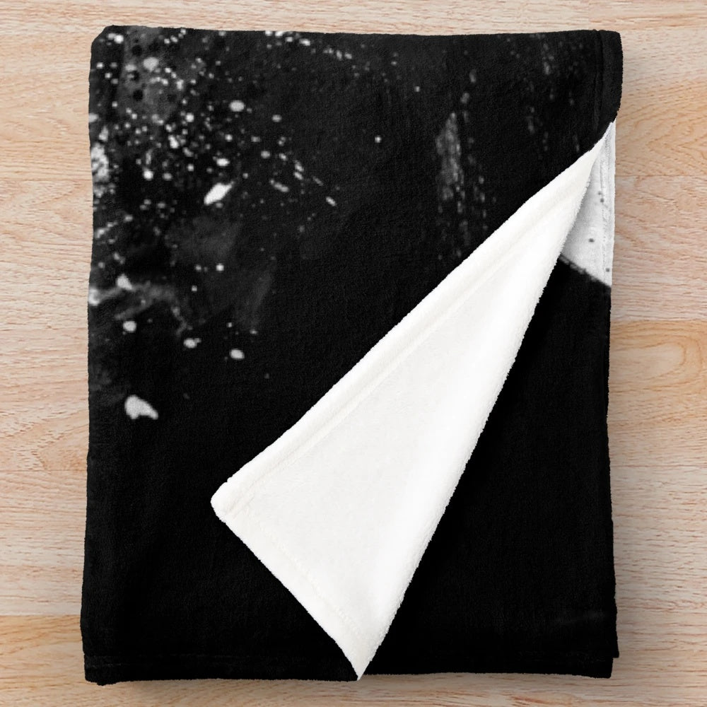 Midnight Desolation Plush Blanket featuring a mystical fantasy design