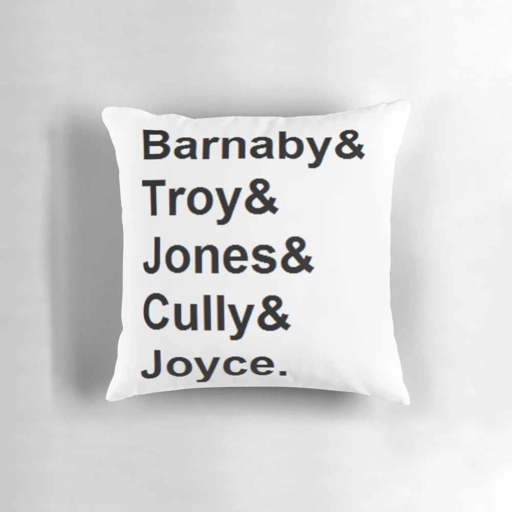 Midsomer Murders Helvetica List Pillow