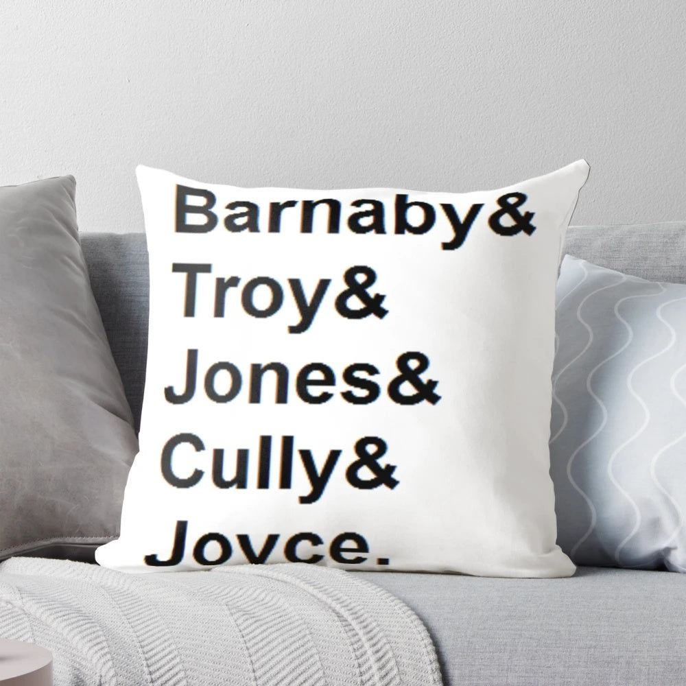 Midsomer Murders Helvetica List Pillow
