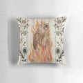 Midsommar bear painting throw pillow featuring imagery from the acclaimed horror film