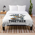 Mighty Ducks hockey plush blanket