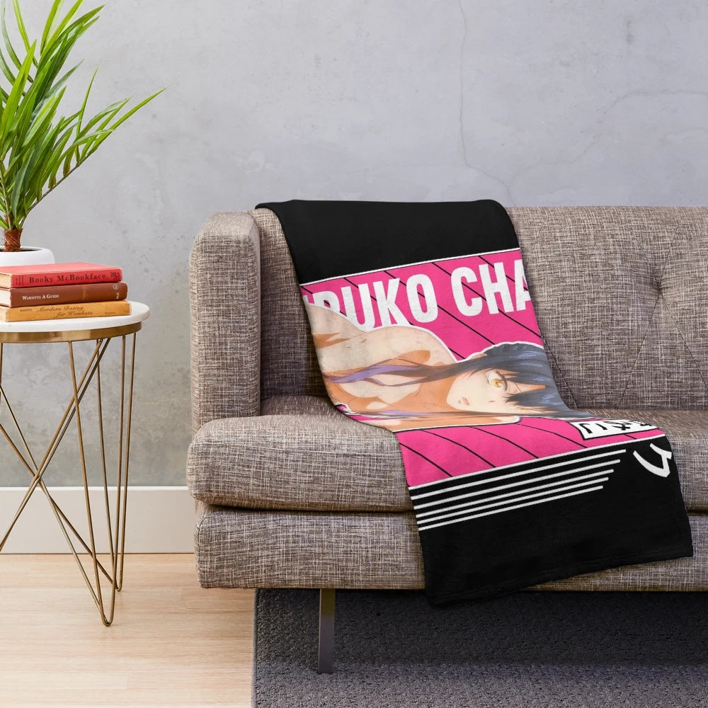Miko Yotsuya Plush Blanket from the Mieruko Chan anime series
