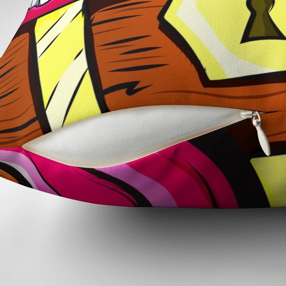 Mimic Chest Dungeons and Dragons Monster Loot Pillow