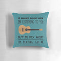 Mind Guitar Pillow with Detailed Guitar Fretboard and Strings Design