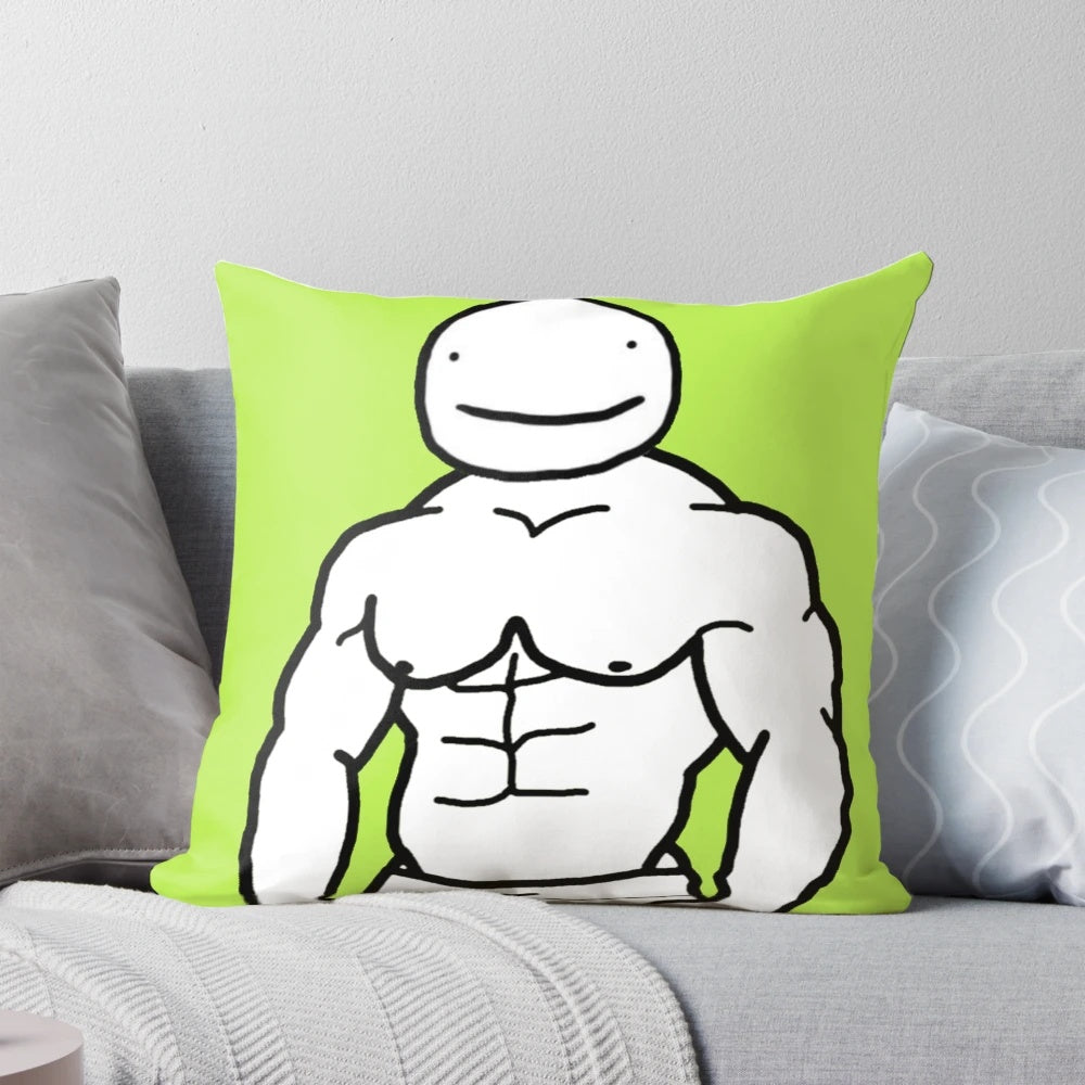 Minecraft Dream Gym Gains Muscle Motivation Pillow