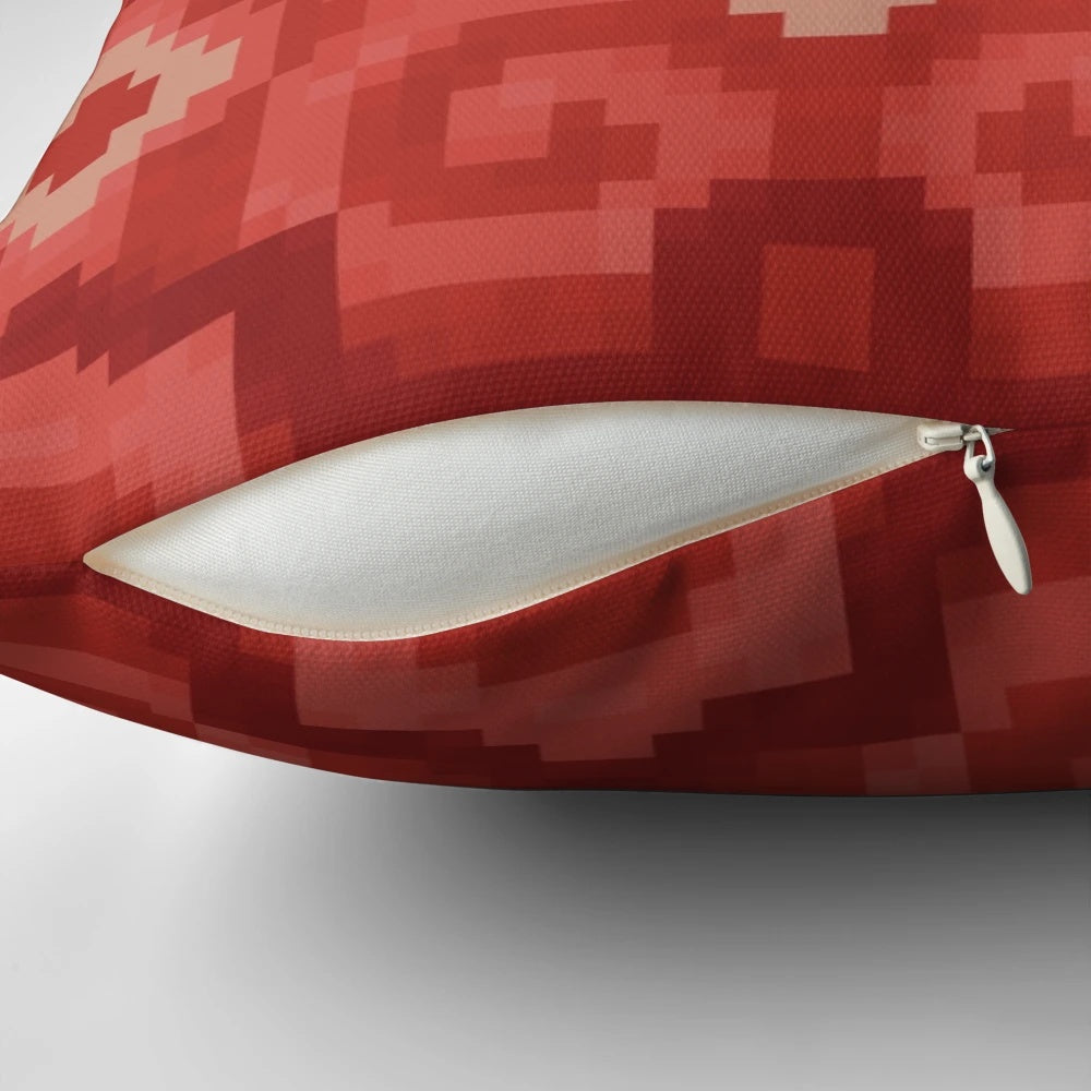 Minecraft Glazed Terracotta Decorative Pillow with Realistic Minecraft Block Pattern