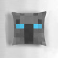 Decorative minecraft-themed pillow featuring popular YouTube personalities and streamers