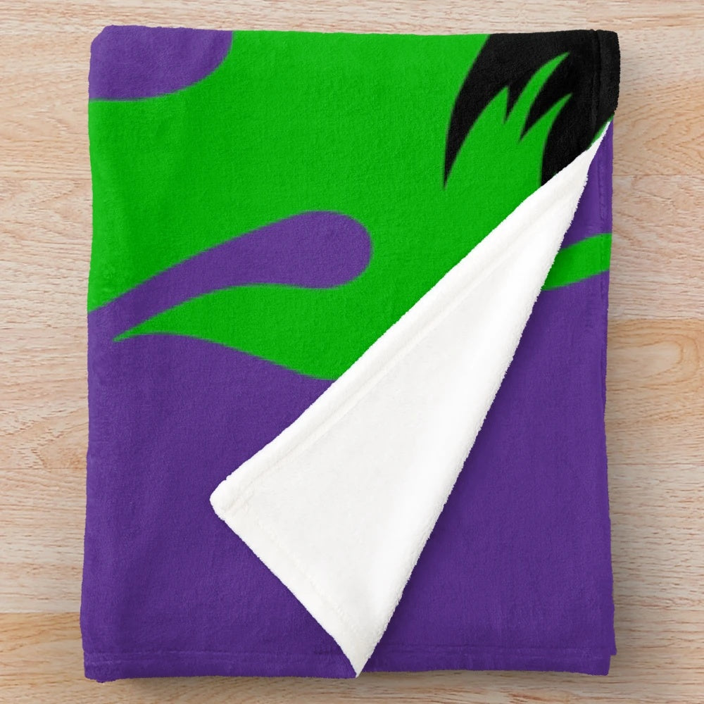 Minimal Disney Villain Inspired Plush Blanket featuring Maleficent