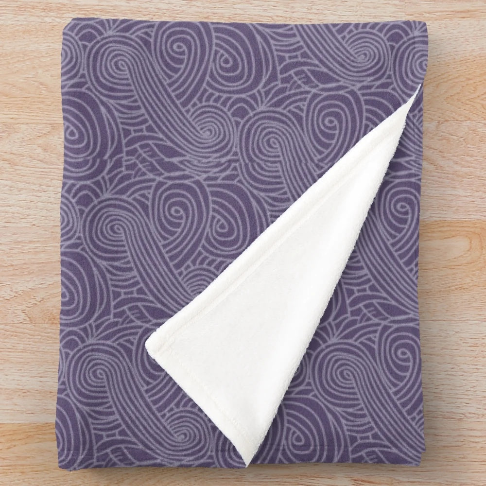Minimal design plush blanket featuring Tali Zorah from Mass Effect
