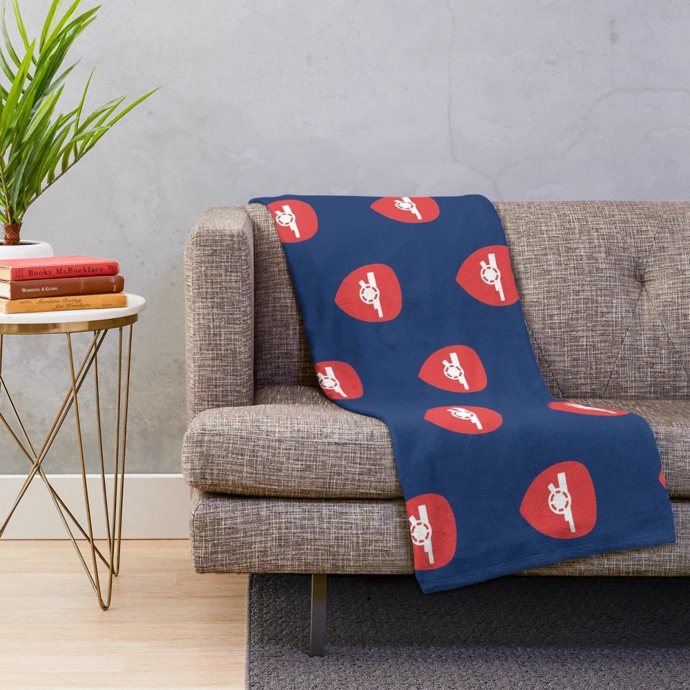 Minimalist Arsenal Football Logo Plush Blanket