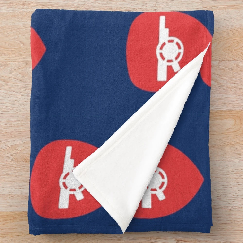 Minimalist Arsenal Football Logo Plush Blanket
