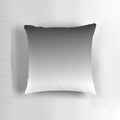 Minimalist black and white gradient ombre pattern pillow for home decoration