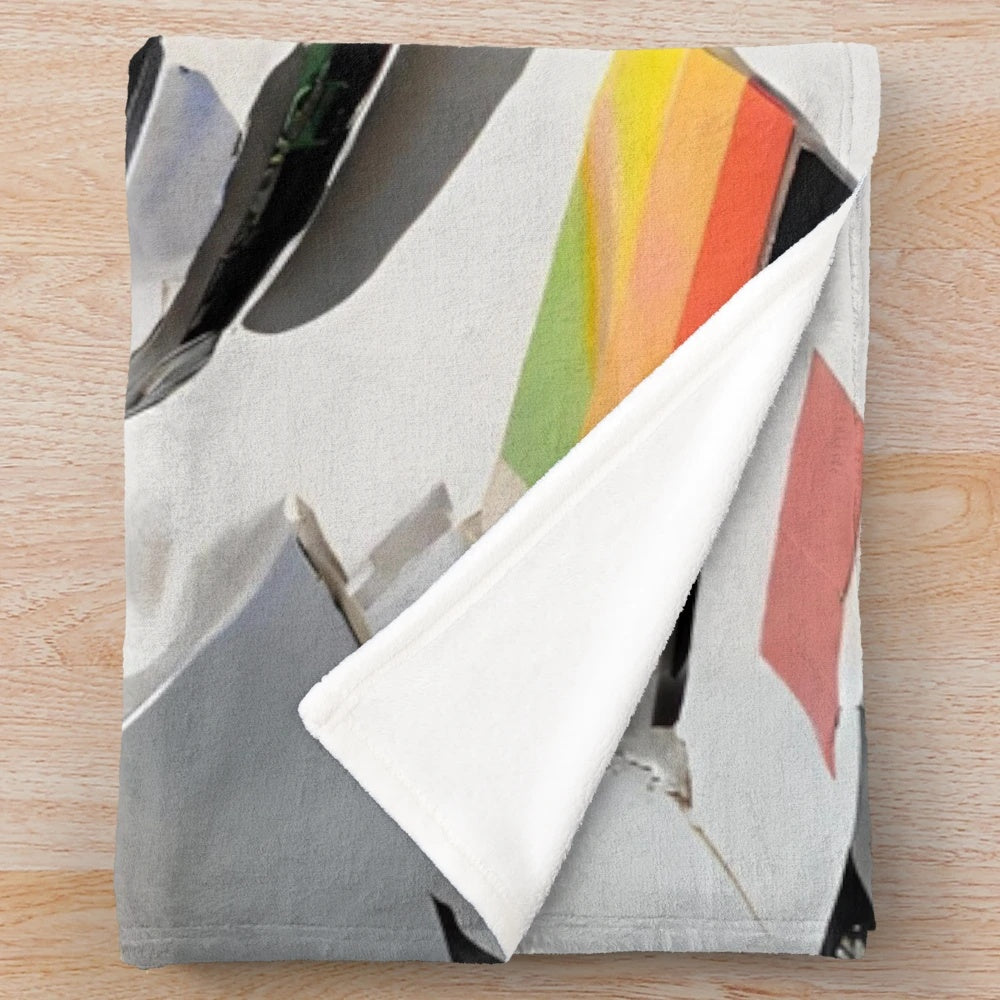 Minimalist car art plush blanket