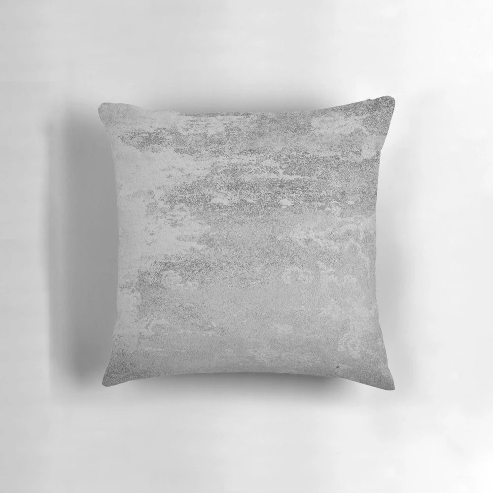 Solid grey concrete texture pillow for minimal, modern home decor