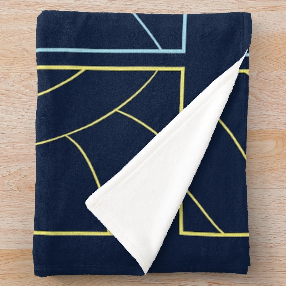 Minimalist plush blanket featuring elemental bending art from the Avatar universe