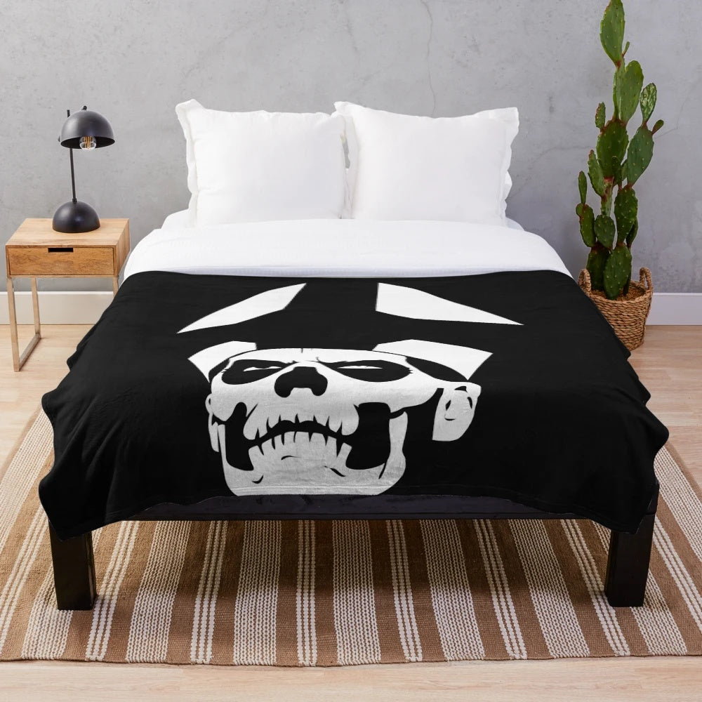 Ghost Papa Emeritus II minimalist essential plush blanket