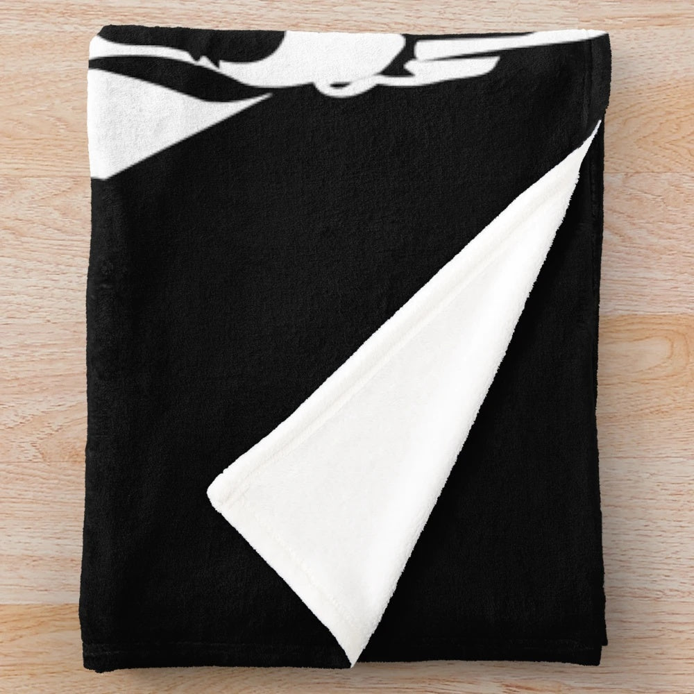 Ghost Papa Emeritus II minimalist essential plush blanket