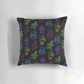 Throw pillow with minimalist green cactus lineart design, inspired by the Final Fantasy video game series