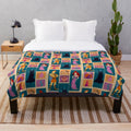 A minimalist style plush blanket featuring Hercules, the hero from the Disney movie Hercules.
