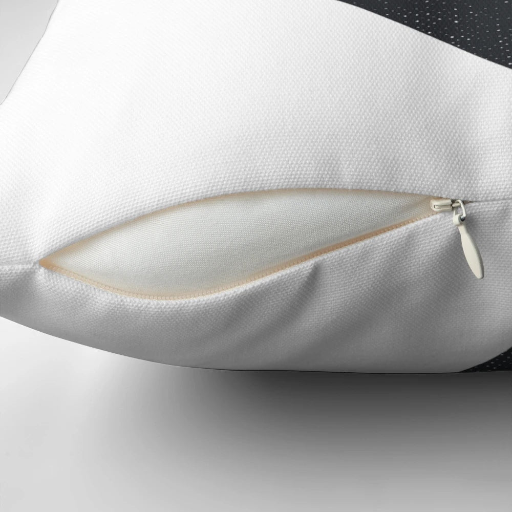 Minimalist design cycling pillow with bicycle graphic