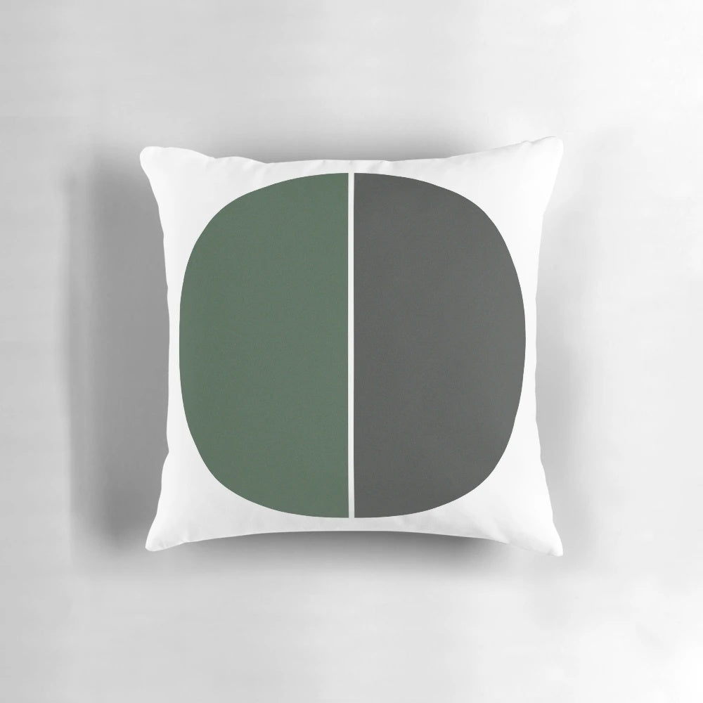 A minimalist, natural, and bold pillow that adds a modern touch to any room.