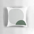 Minimalist pillow with a bold, natural geometric design