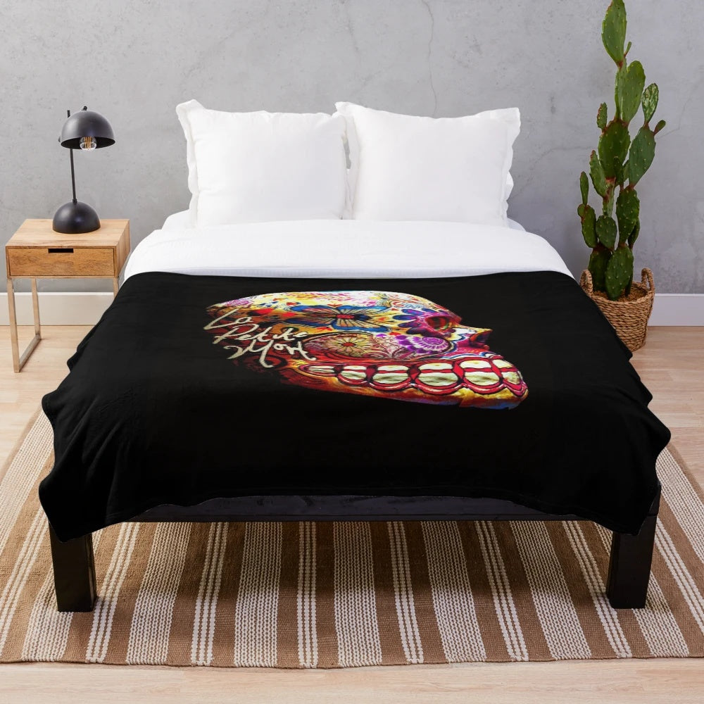 Minimalist plush blanket featuring the album la petite mort