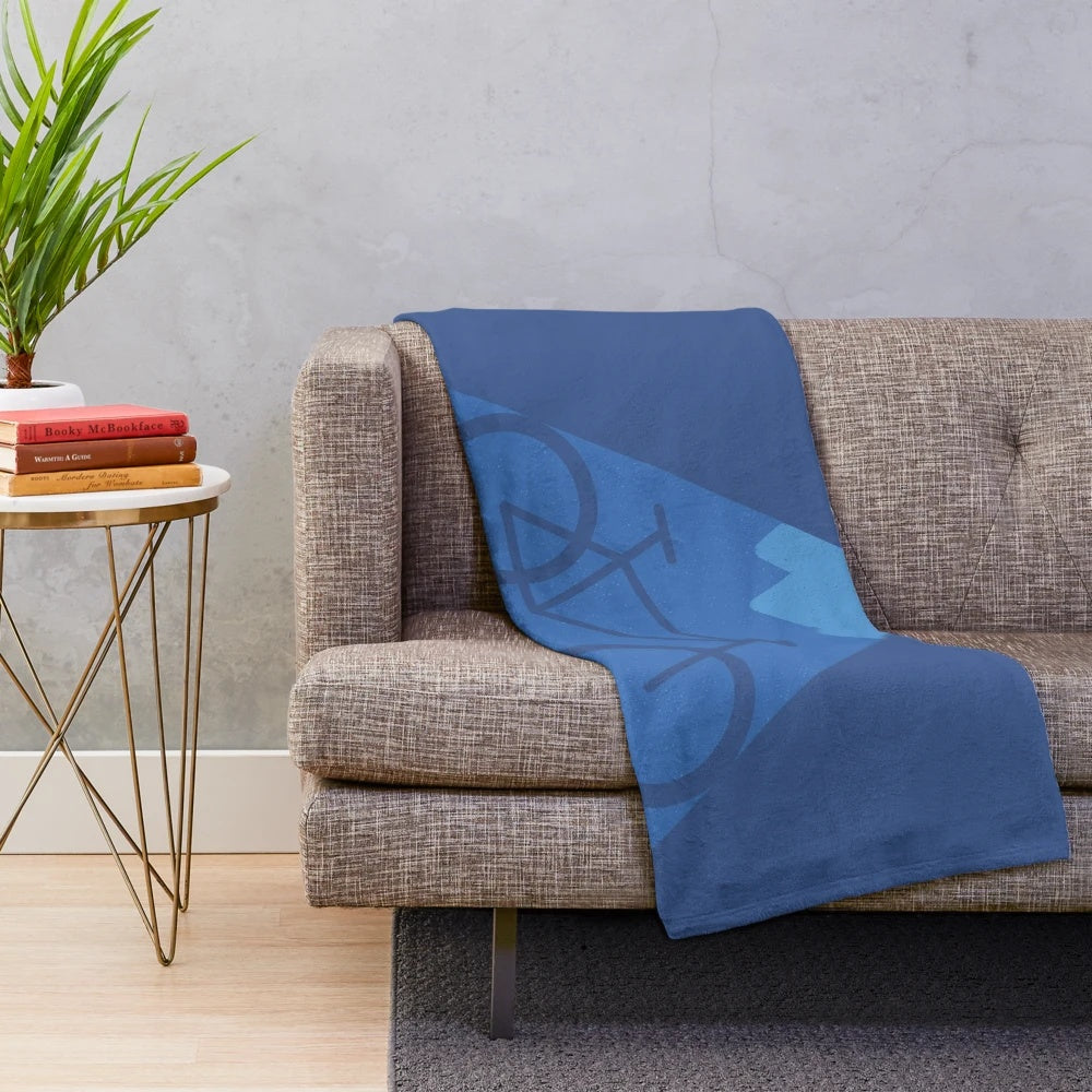 Minimalist plush blanket for outdoor adventure enthusiasts