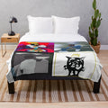 Minimalist plush blanket featuring J. Cole album artwork