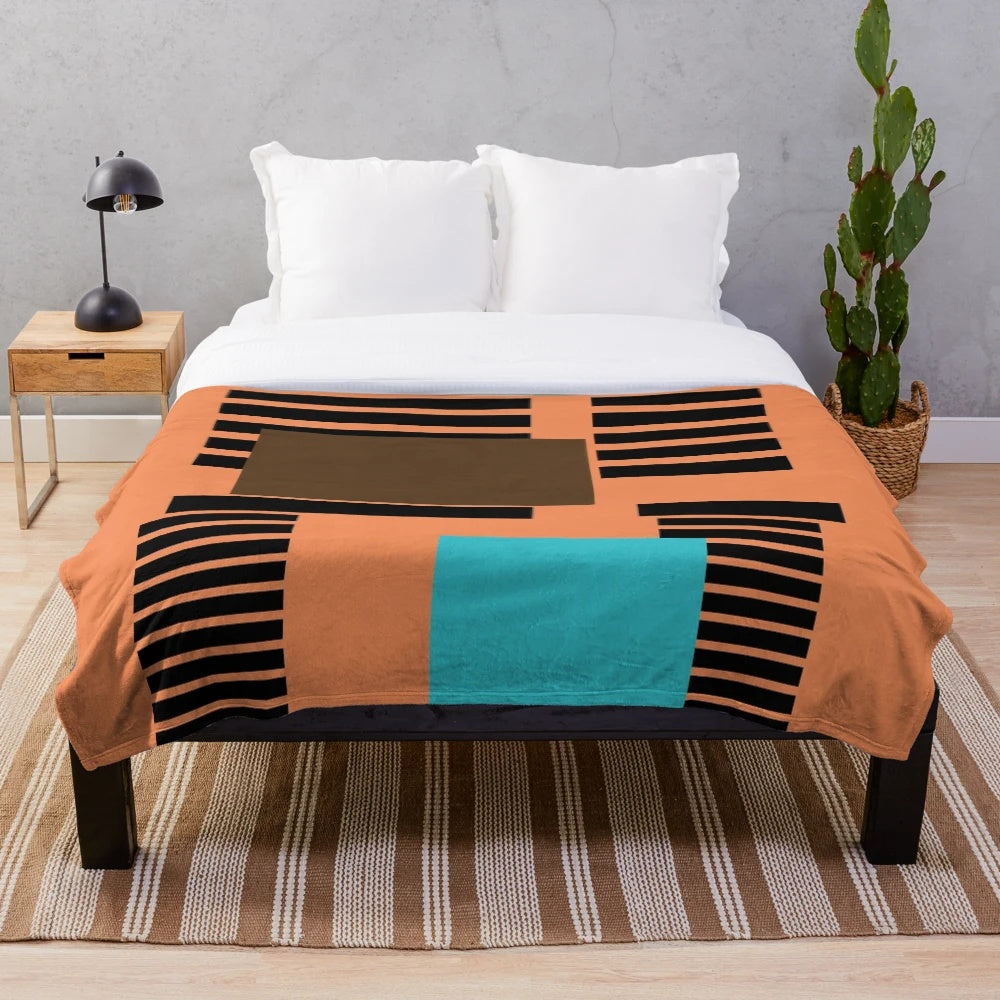 Minimalist plush blanket with The Life of Pablo album cover design