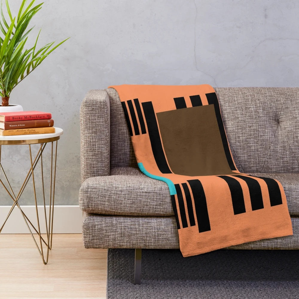 Minimalist plush blanket with The Life of Pablo album cover design