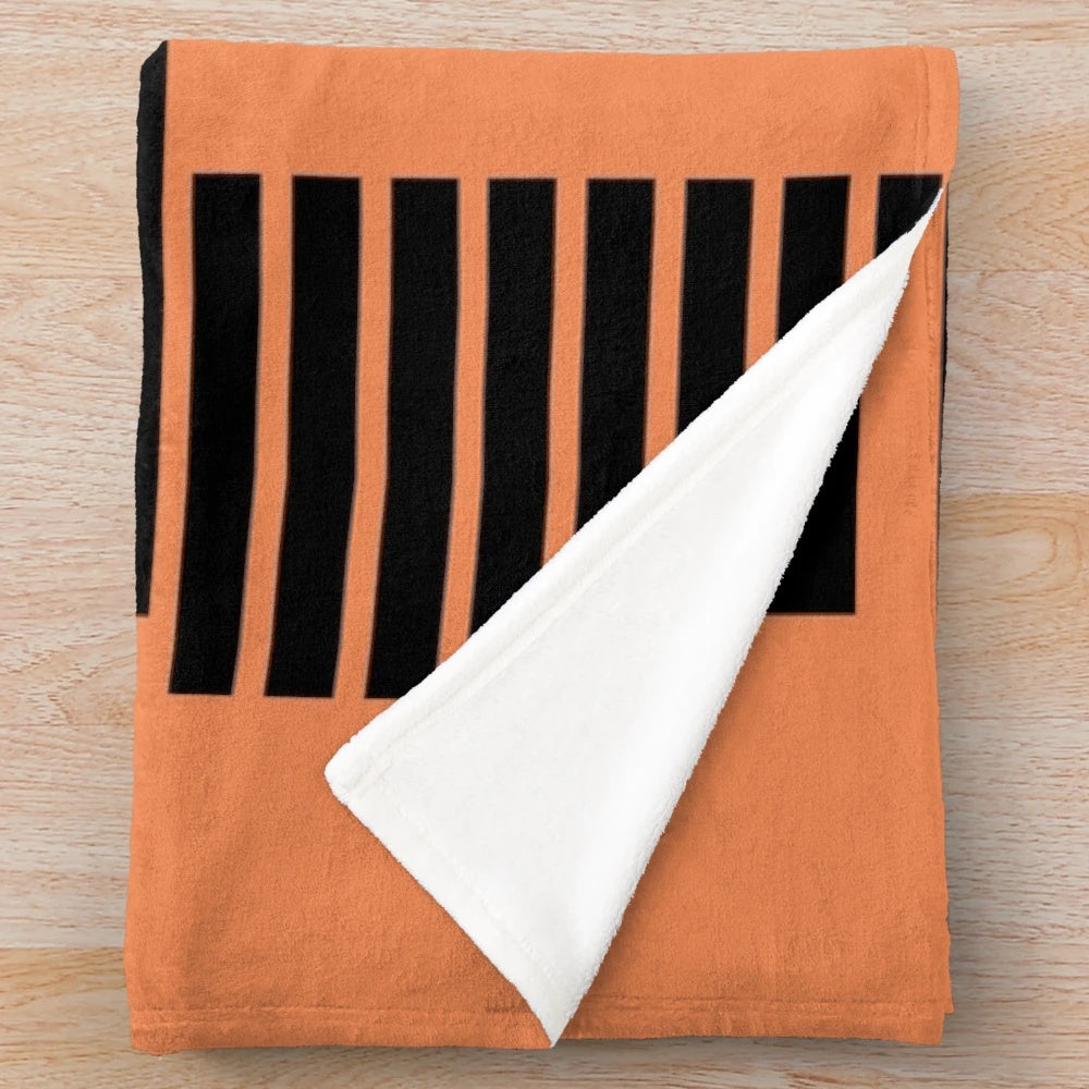 Minimalist plush blanket with The Life of Pablo album cover design