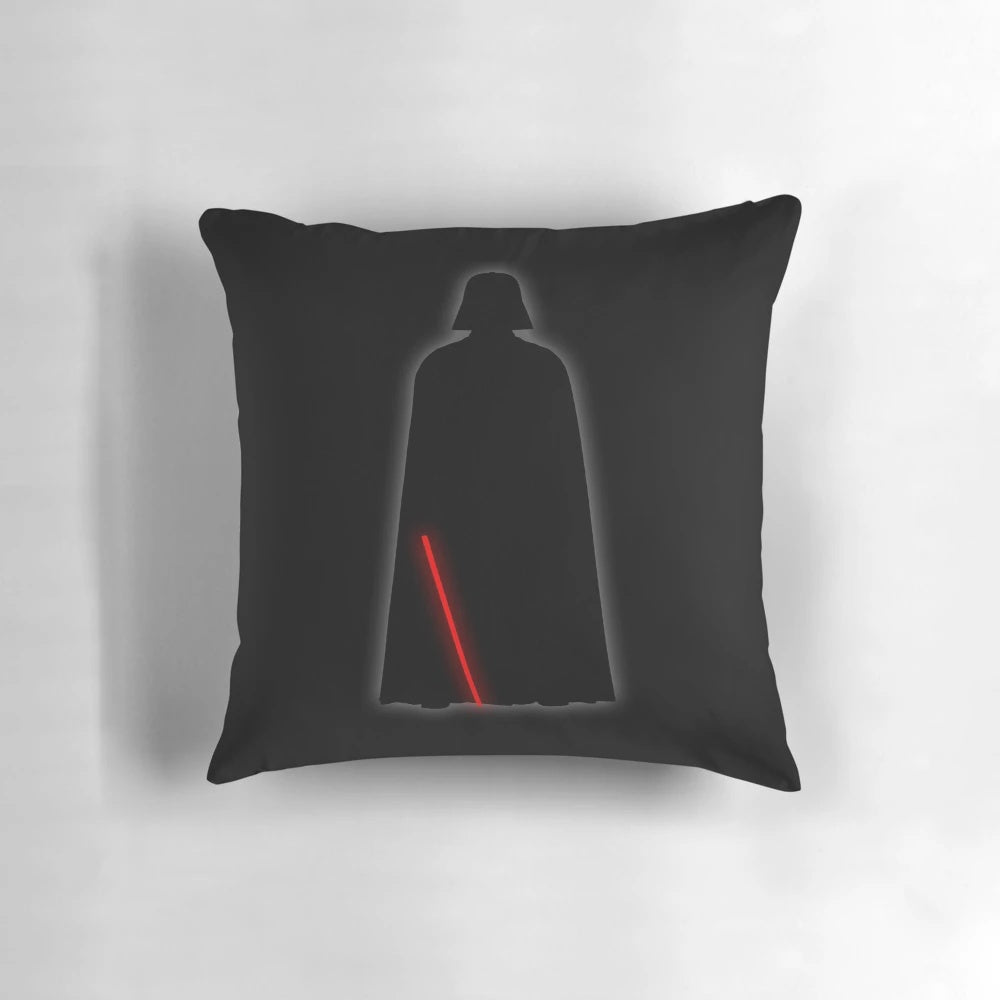 Minimalist Star Wars Sith Pillow featuring Darth Vader's iconic mask