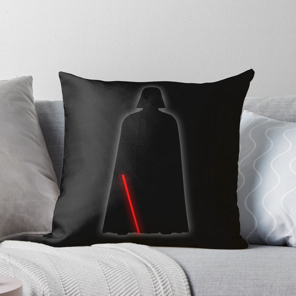 Minimalist Star Wars Sith Pillow featuring Darth Vader's iconic mask