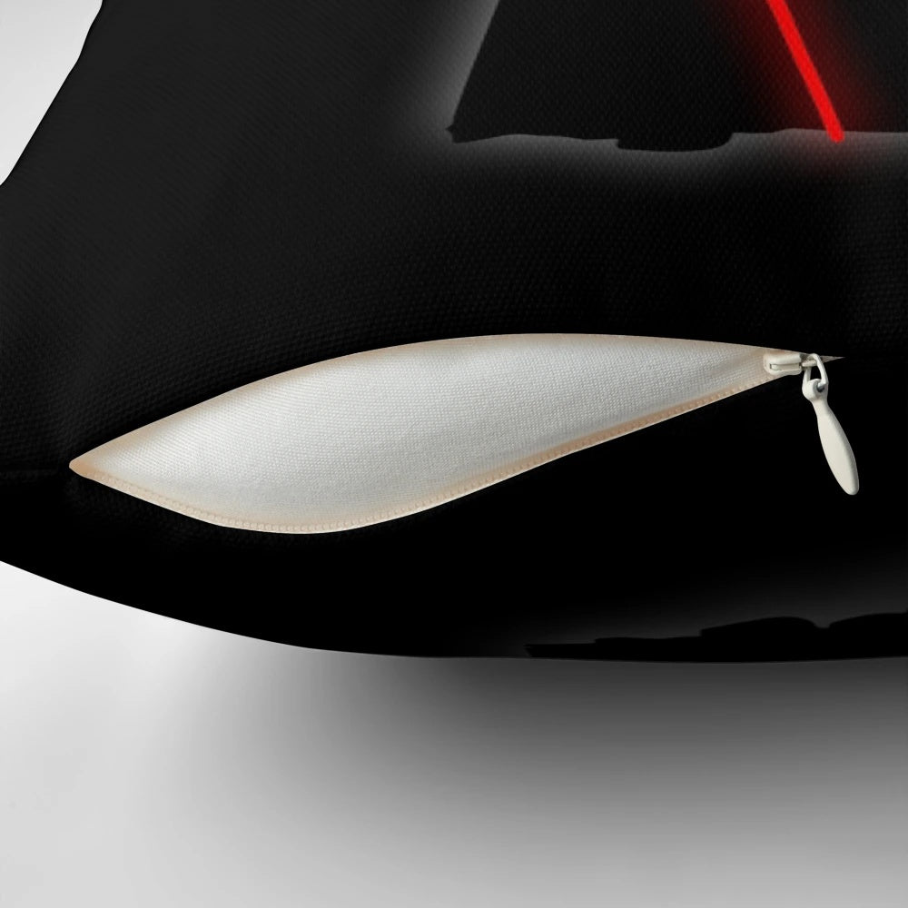 Minimalist Star Wars Sith Pillow featuring Darth Vader's iconic mask