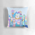 Minimalist Tokyo-inspired pillow featuring the iconic Small World design.