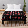 Twilight book cover inspired minimalist plush blanket