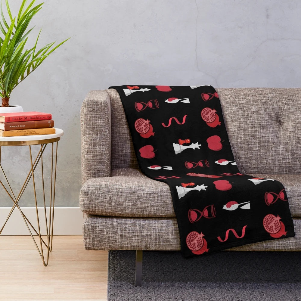 Twilight book cover inspired minimalist plush blanket